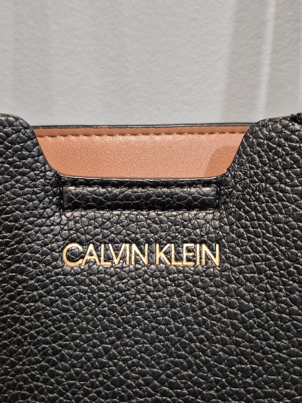 Calvin Klein Black Leather Tote Bag - Picture 4 of 16
